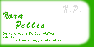 nora pellis business card